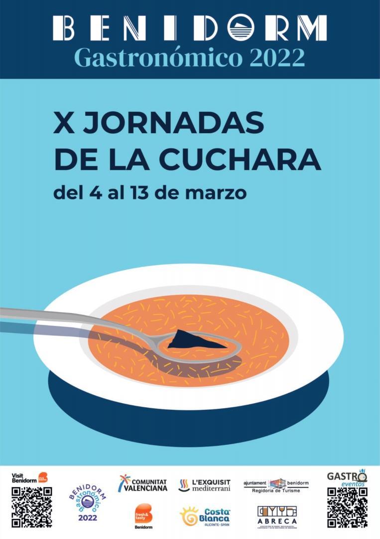 Cartel X Jornadas de la Cuchara de Benidorm